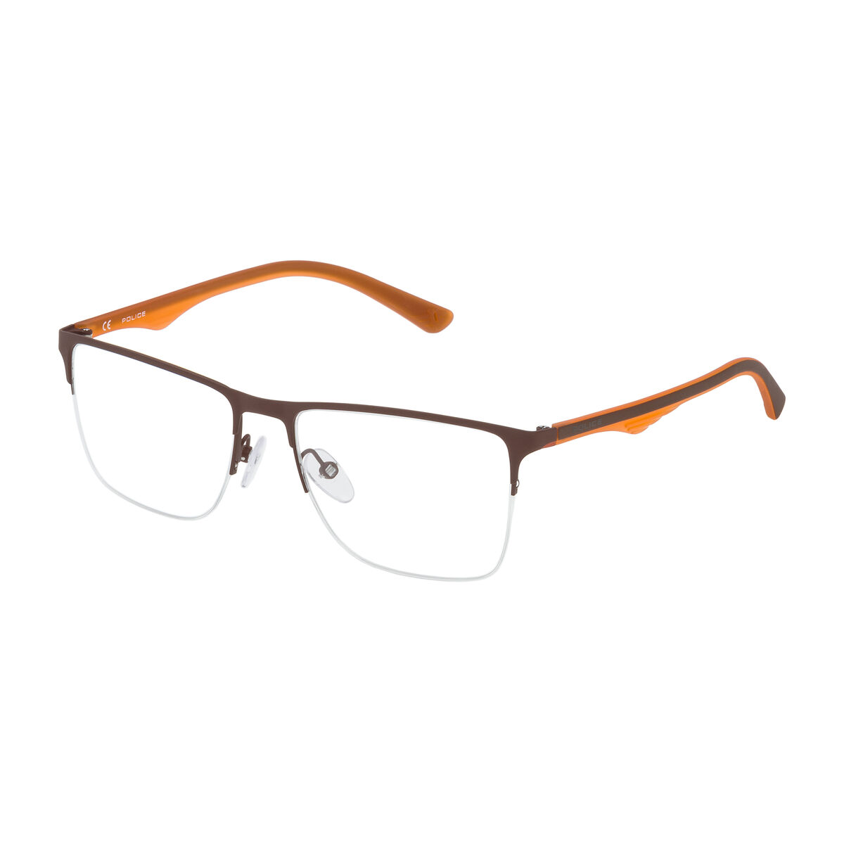Men’ Spectacle frame Police VPL398-53090L Brown Ø 53 mm
