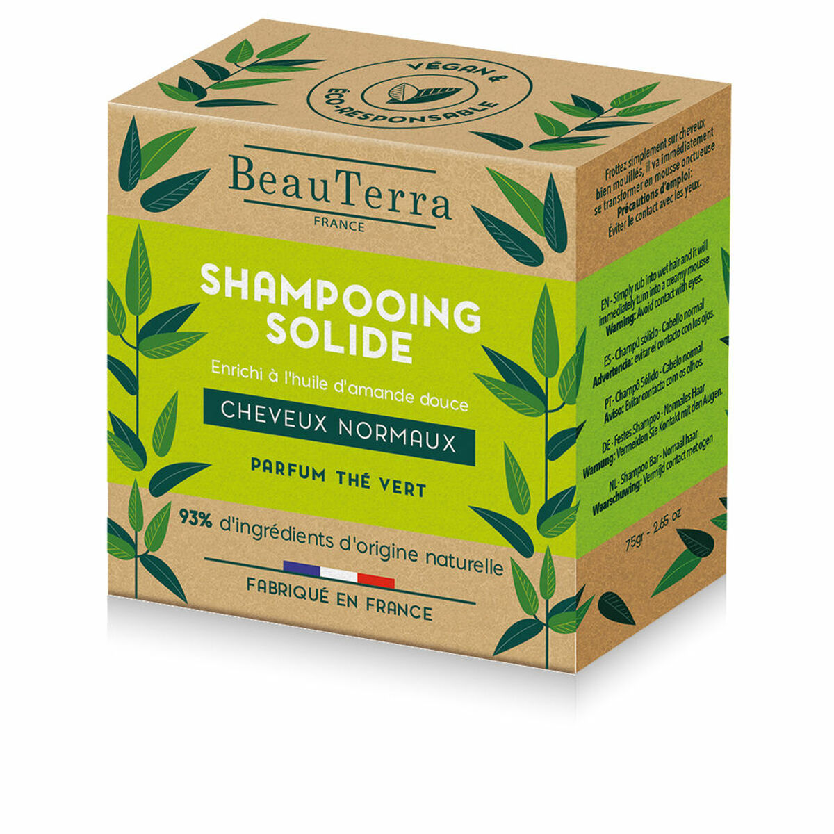 Shampoo Bar Beauterra   75 g Green Tea
