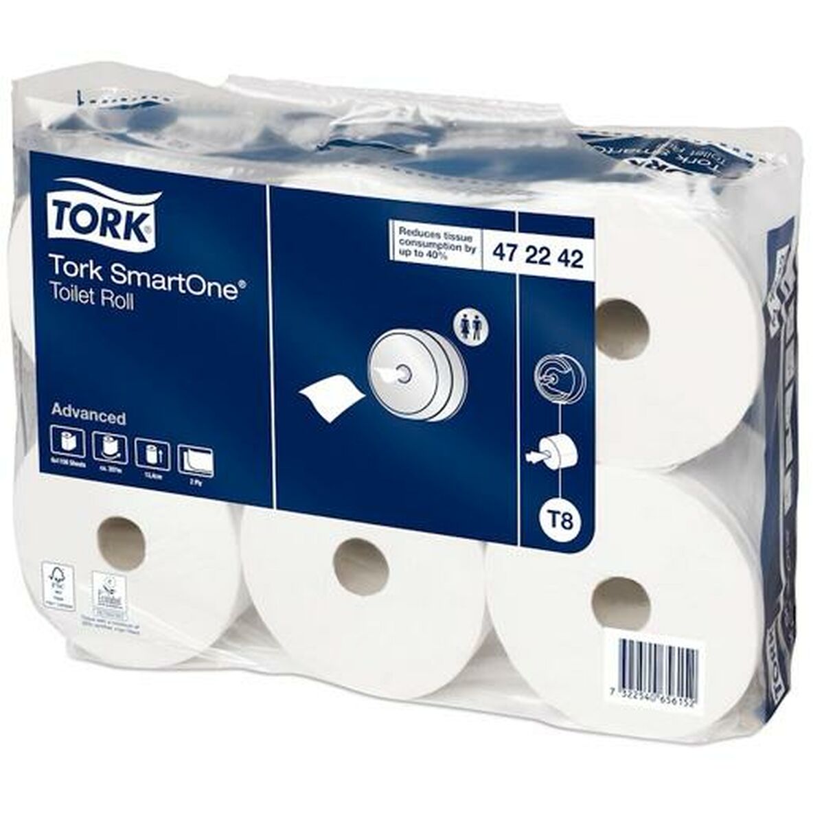 Toilet Roll Tork SmartOne T8 207 m 6 Pieces