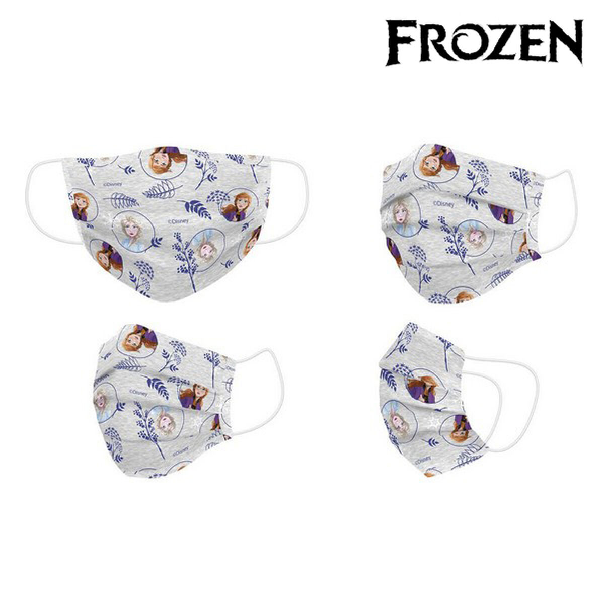 Hygienic Face Mask Frozen Children’s Grey