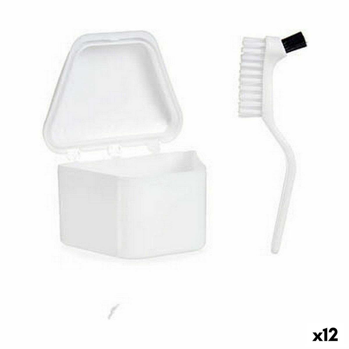 Denture Set Berilo White polypropylene (12 Units)