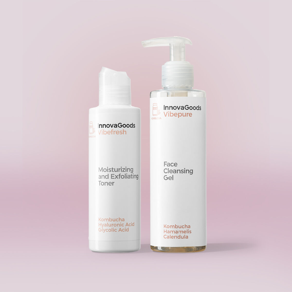 Face Cleansing Duo Pack Kombucha InnovaGoods