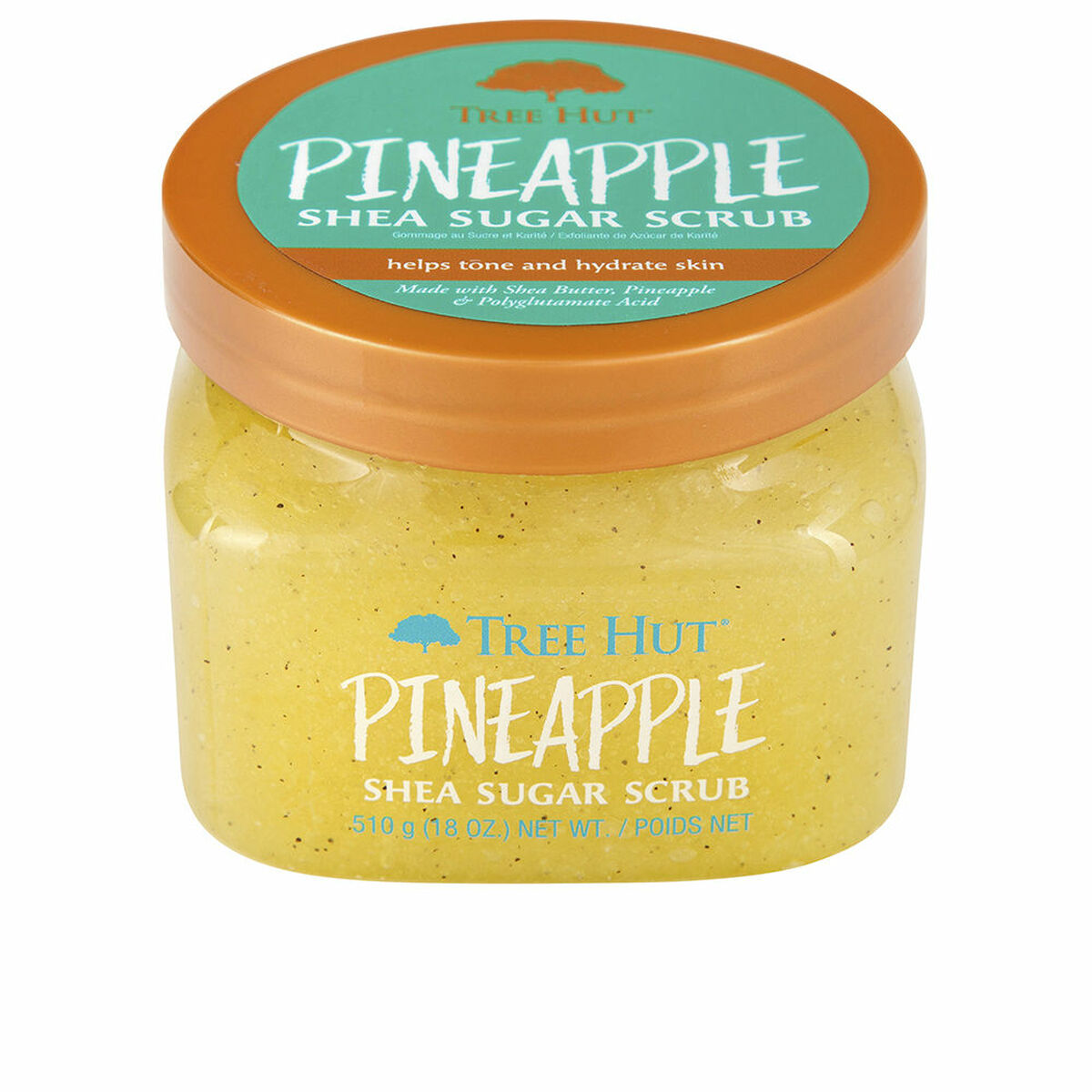Body Exfoliator Tree Hut   510 g Pineapple