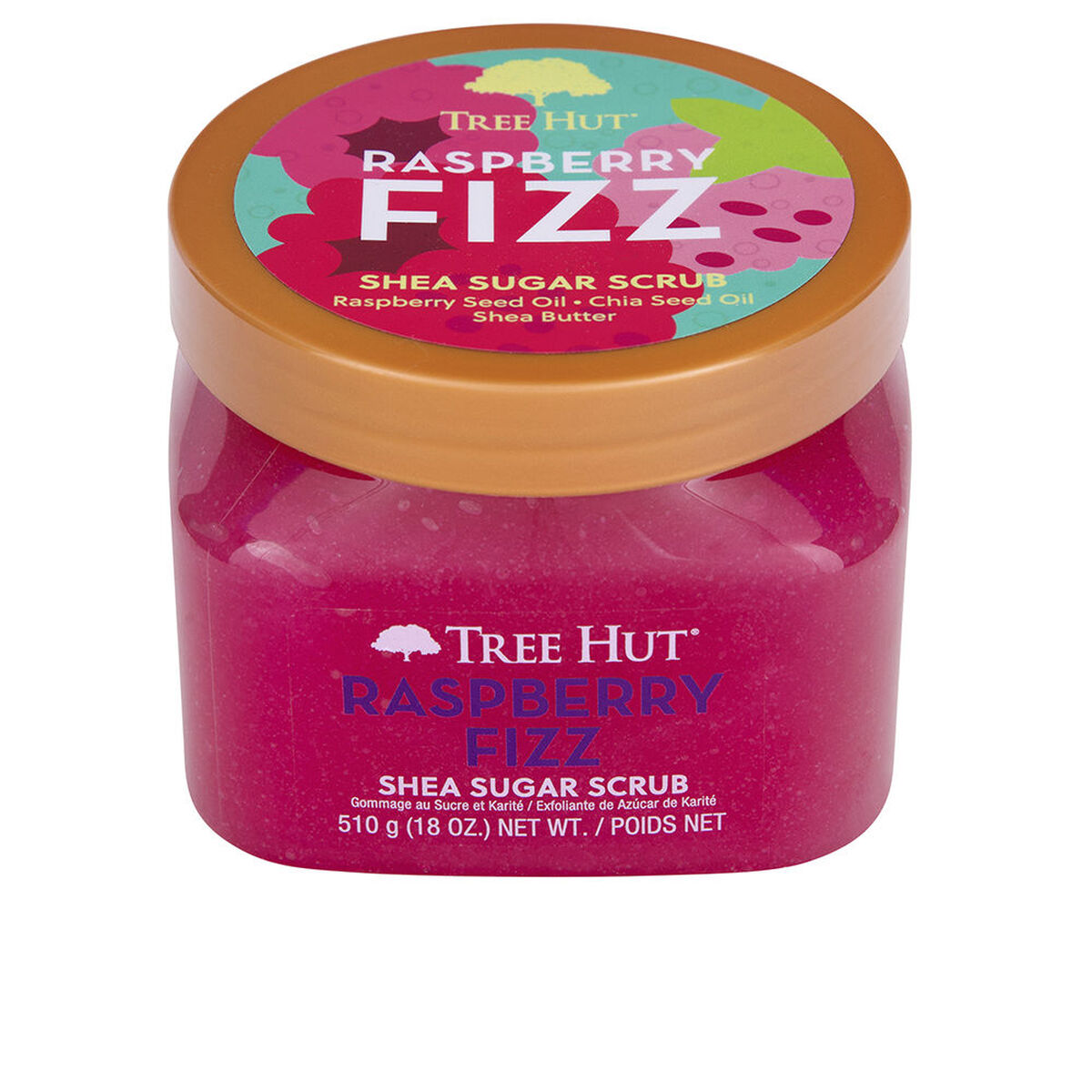 Body Exfoliator Tree Hut Raspberry Fizz 510 g