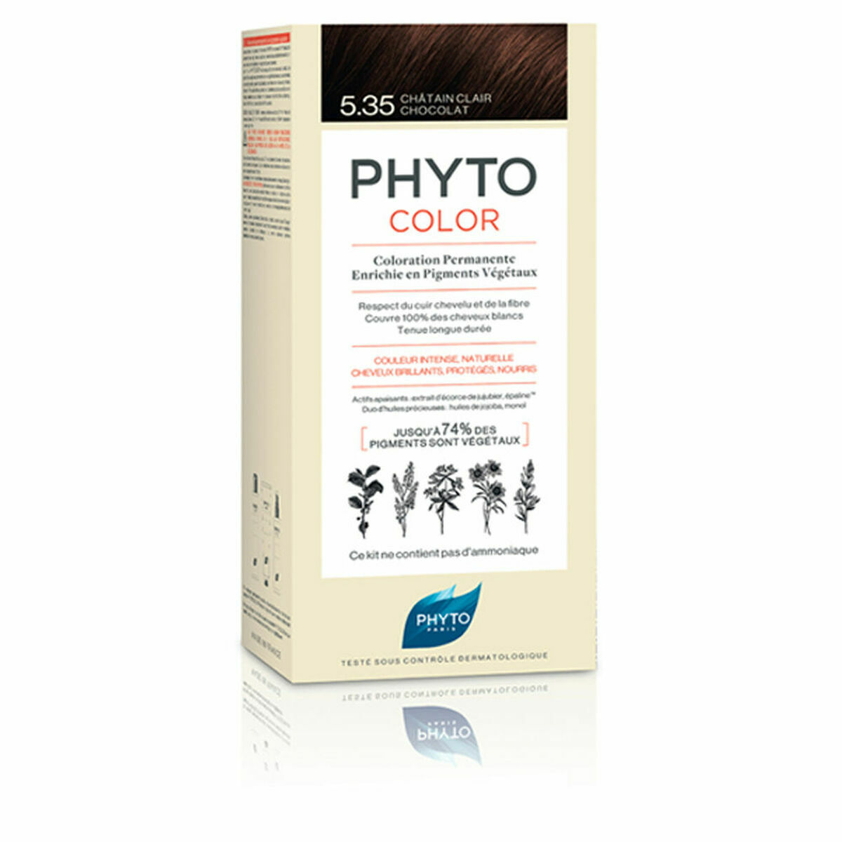 Permanent Colour Phyto Paris Phytocolor 5.35-castaño claro chocolate Nº 5.35-Castano Claro Chocolate