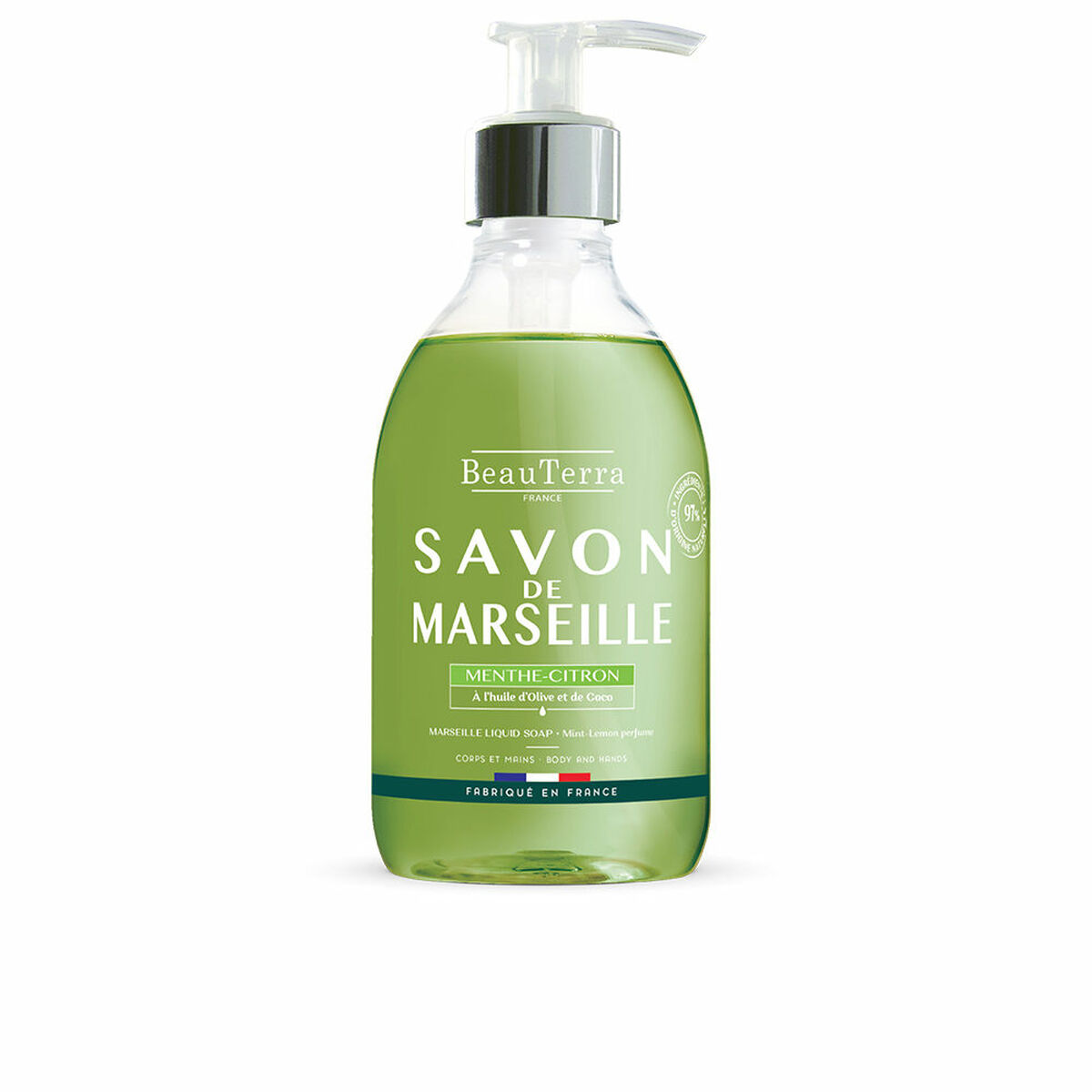 Liquid Soap Beauterra Marseille 300 ml Lemon Mint