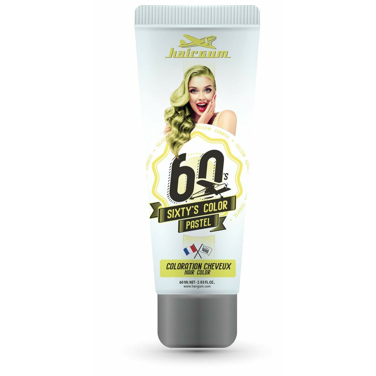 Semi-permanent Colourant Hairgum S Color Yellow Sunrise 60 ml