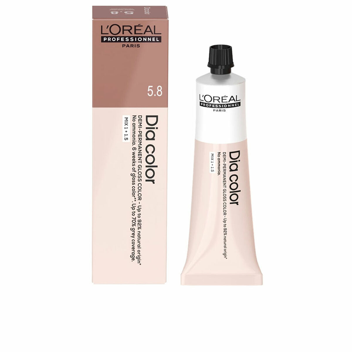 Semi-permanent Colourant L’Oreal Professionnel Paris DIA COLOR Nº 4.45 60 ml