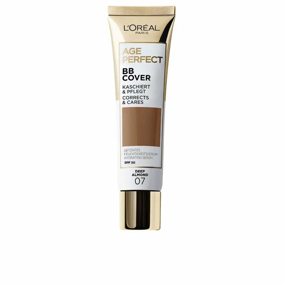 Make-up L’Oreal Make Up AGE PERFECT BB COVER Nº 07-Deep Almond Spf 50 30 ml