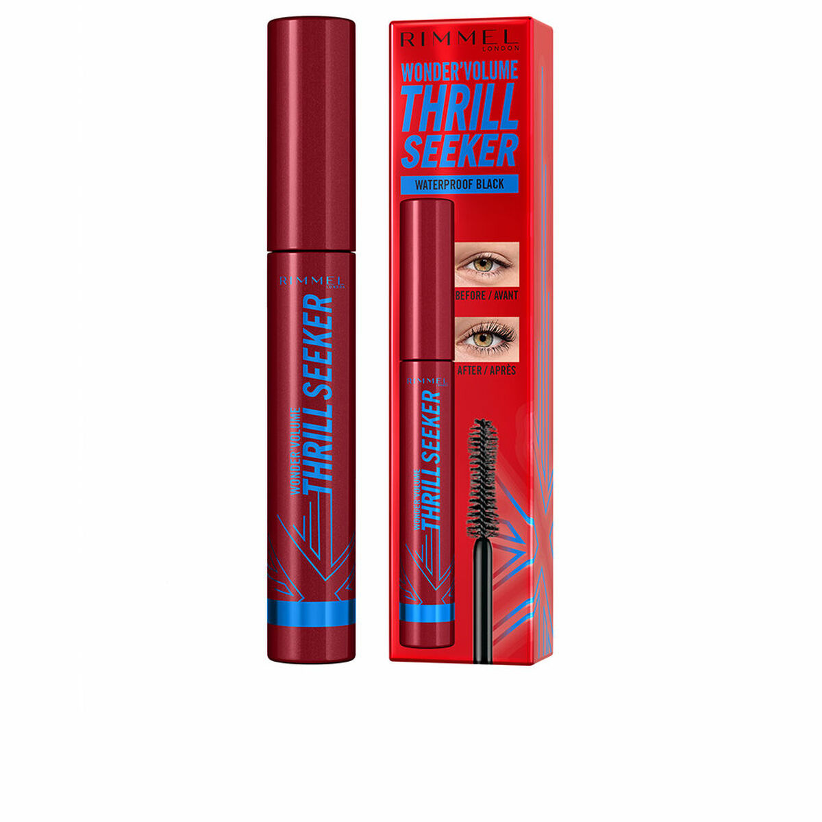 Volume Effect Mascara Rimmel London Wonder’ Volume Thrill Seeker	 Black 8 ml