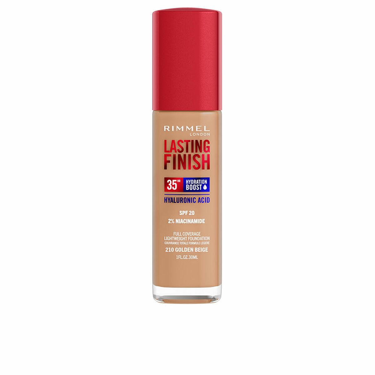 Crème Make-up Base Rimmel London Lasting Finish Nº 210 Golden Beige Nº 210-Golden Beige Spf 20 30 ml