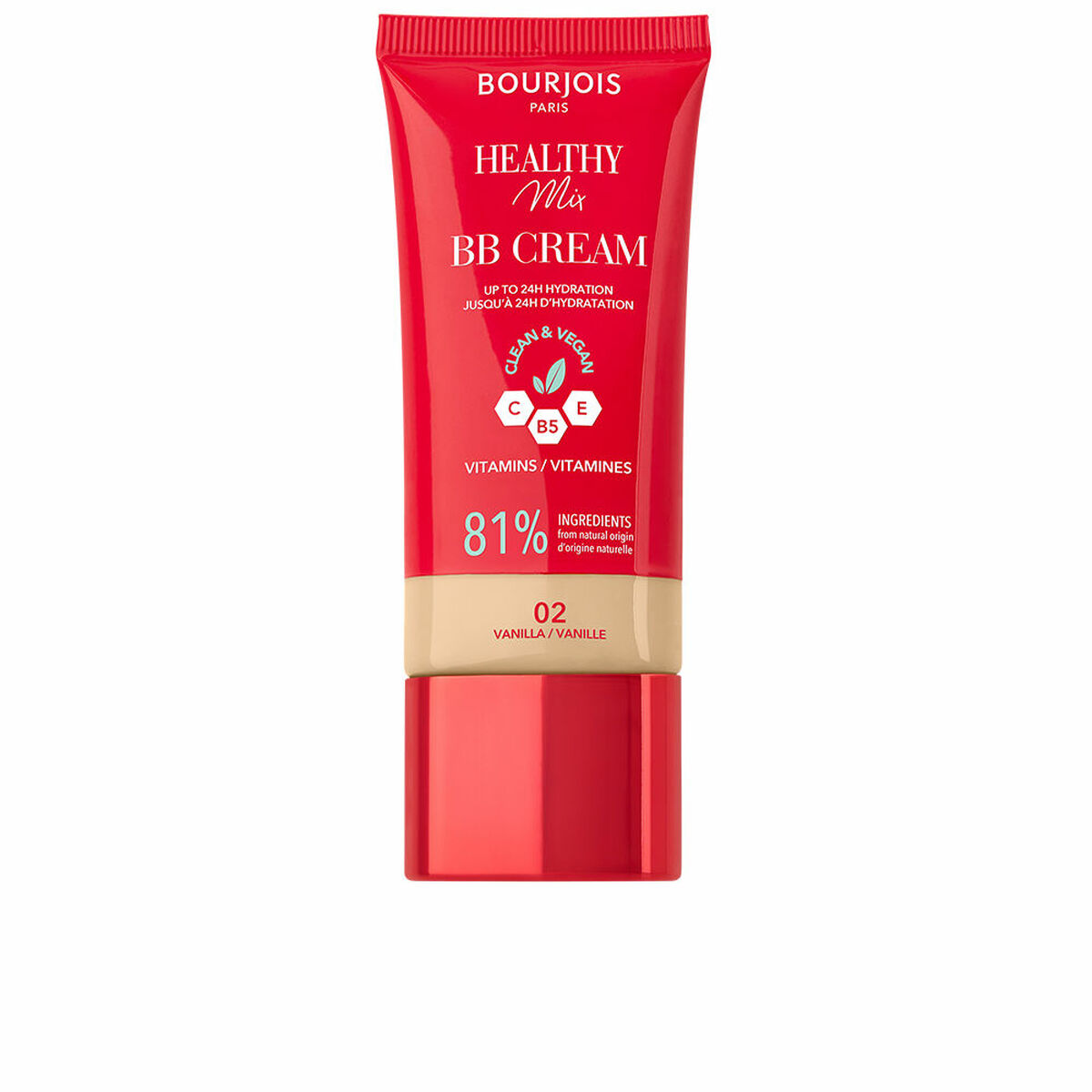 Hydrating Cream with Colour Bourjois HEALTHY MIX Nº 02-Vanilla 30 ml