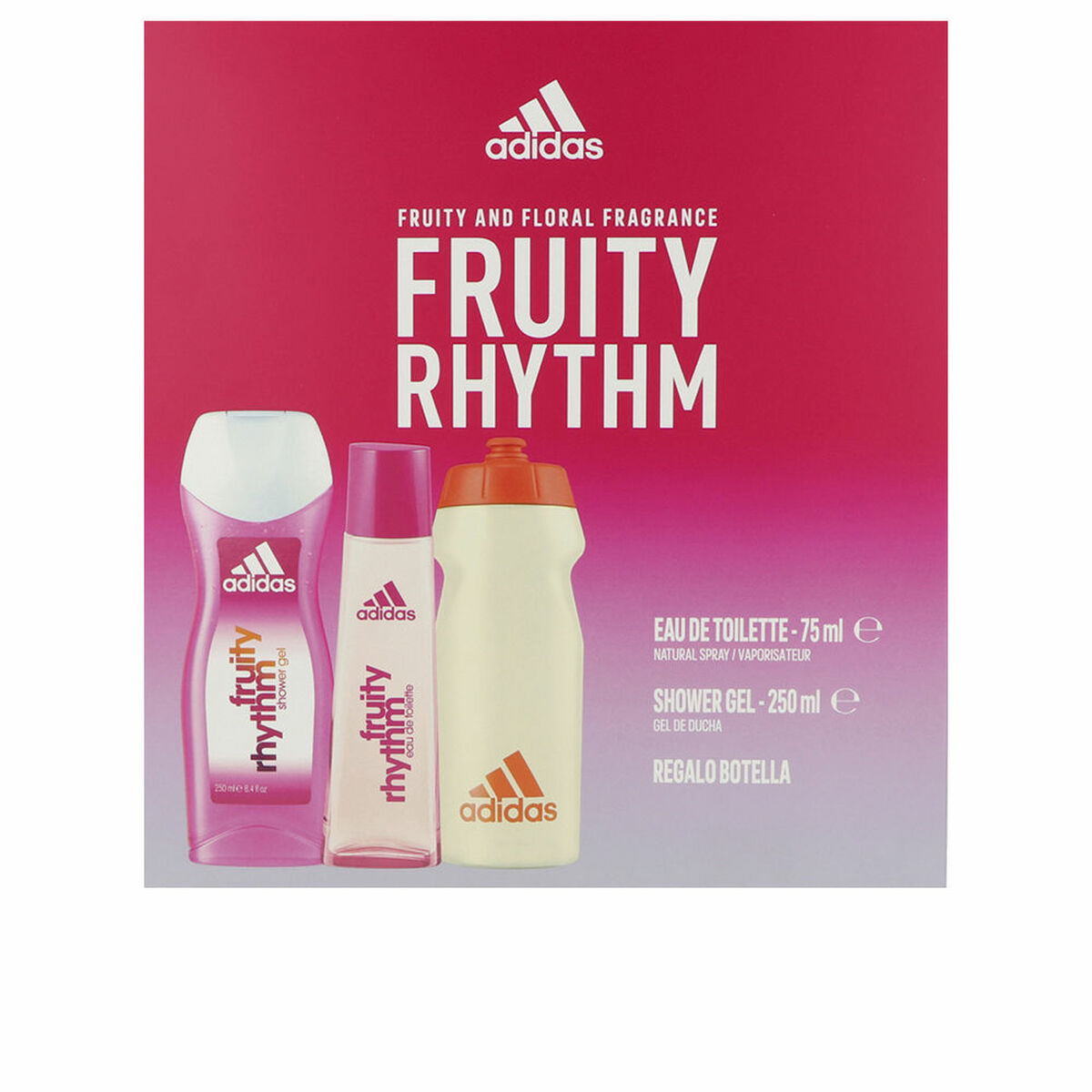 Women’s Perfume Set Adidas Fruity Rhythm 3 Pieces