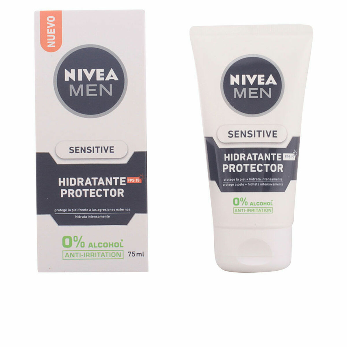 Hydrating Facial Cream Nivea Men Sensitive Spf 15 75 ml