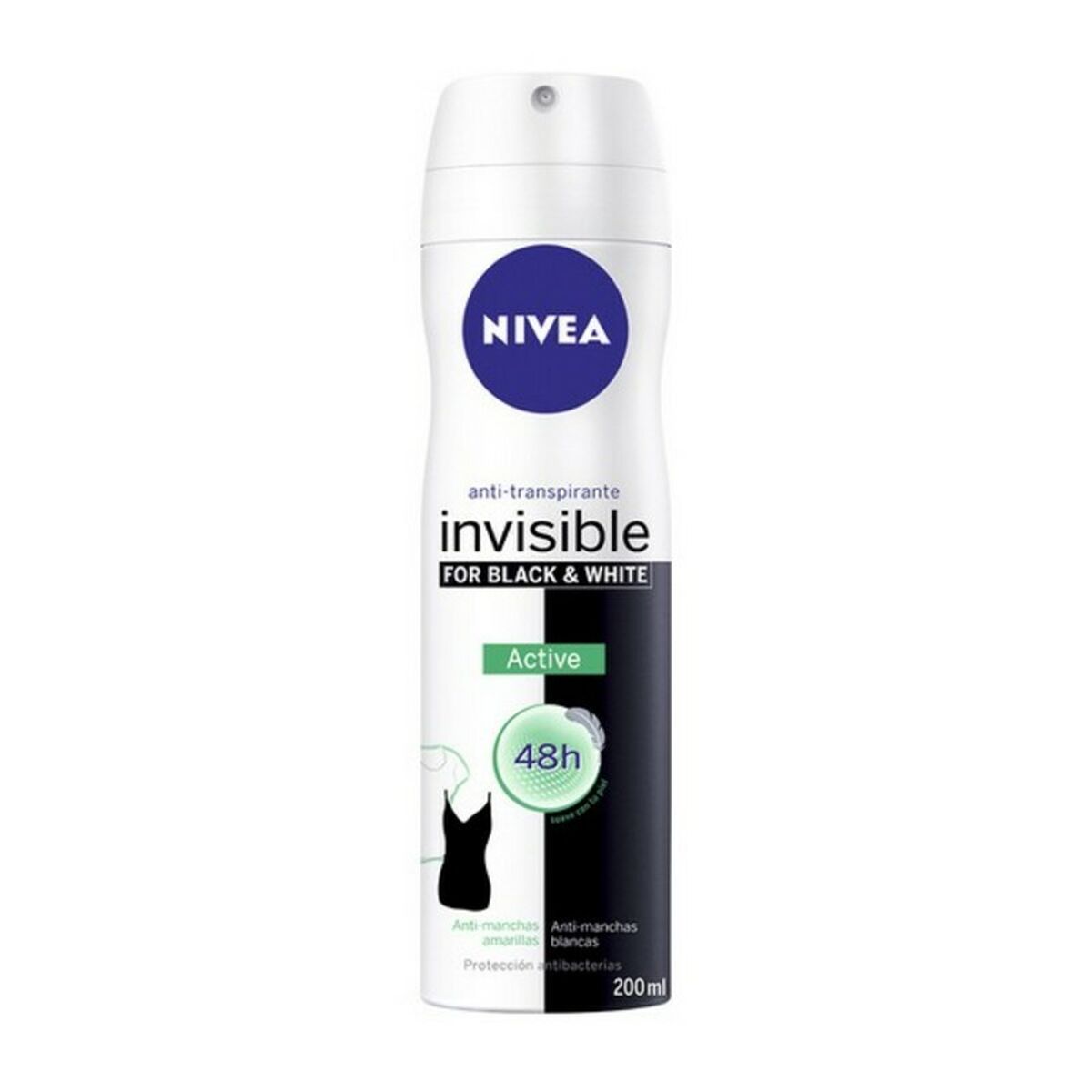 Spray Deodorant Nivea Black White Invisible Active 200 ml