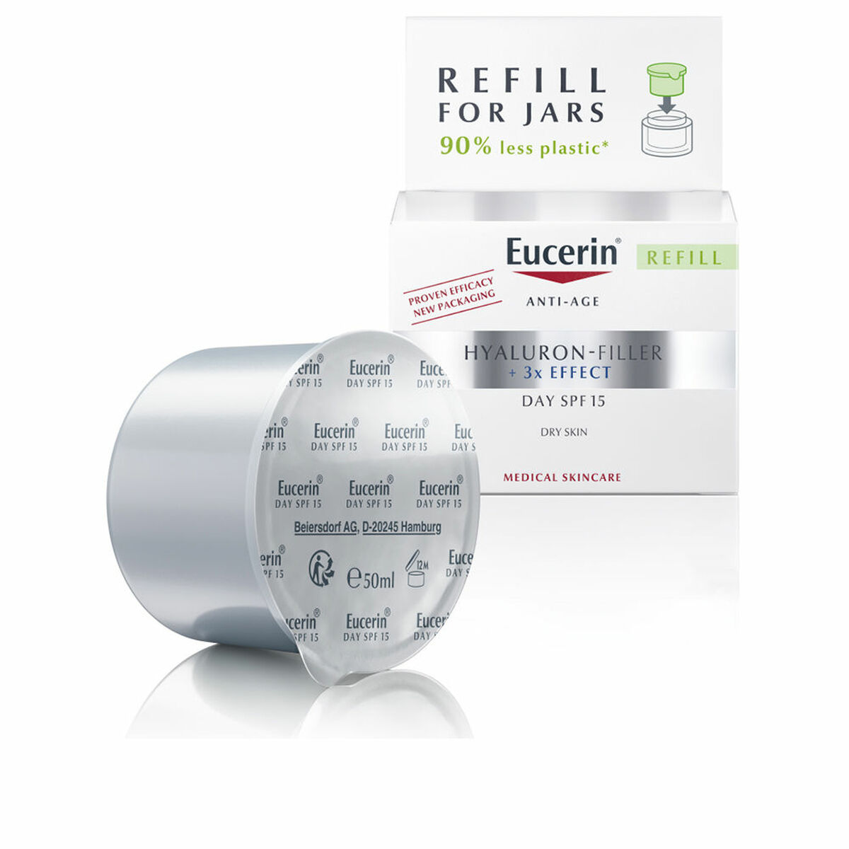 Facial Cream Eucerin Hyaluron Filler Spf 15 50 ml Dry Skin Replacement
