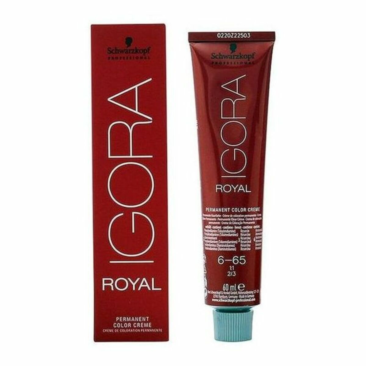 Permanent Dye Schwarzkopf Igora Royal Nº 6-65 60 ml