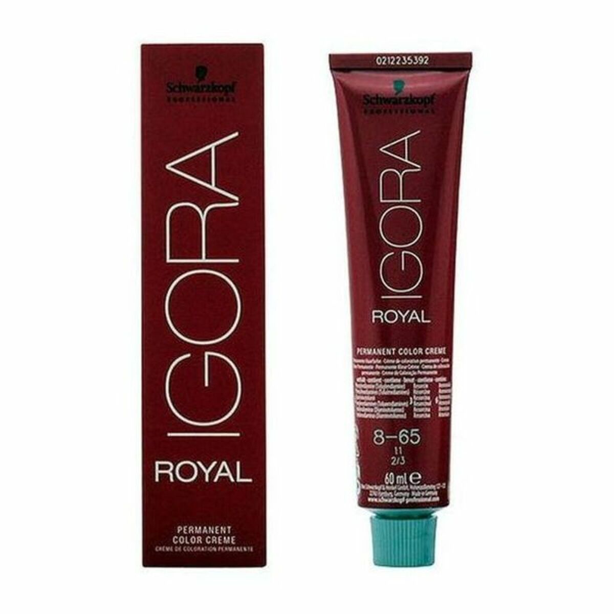 Permanent Dye Schwarzkopf Igora Royal Nº 8-65 60 ml