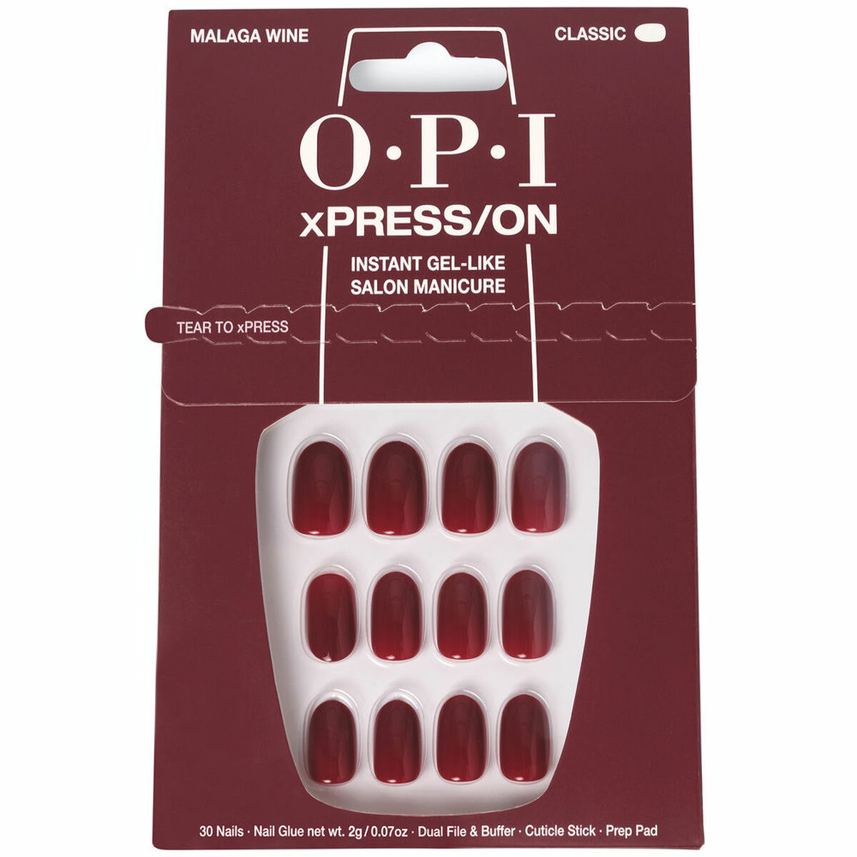 False nails Opi #Malaga Wine Malaga Wine 30 Pieces