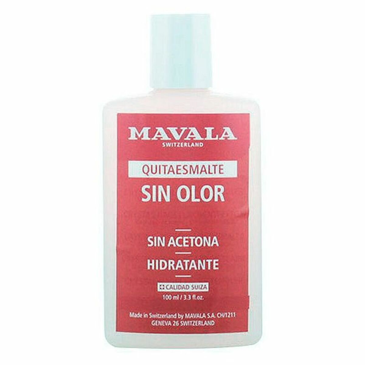 Nail polish remover Mavala Quitaesmalte Crystal 100 ml Acetone-free