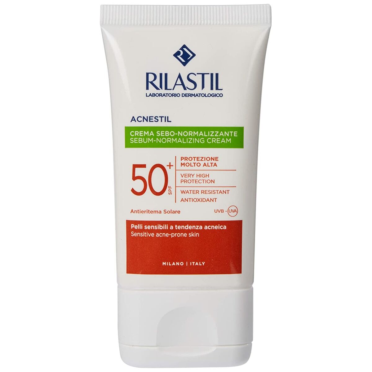 Facial Sun Cream Rilastil Sun System Spf 50 Spf 50+ 40 ml Sebum-Regulating