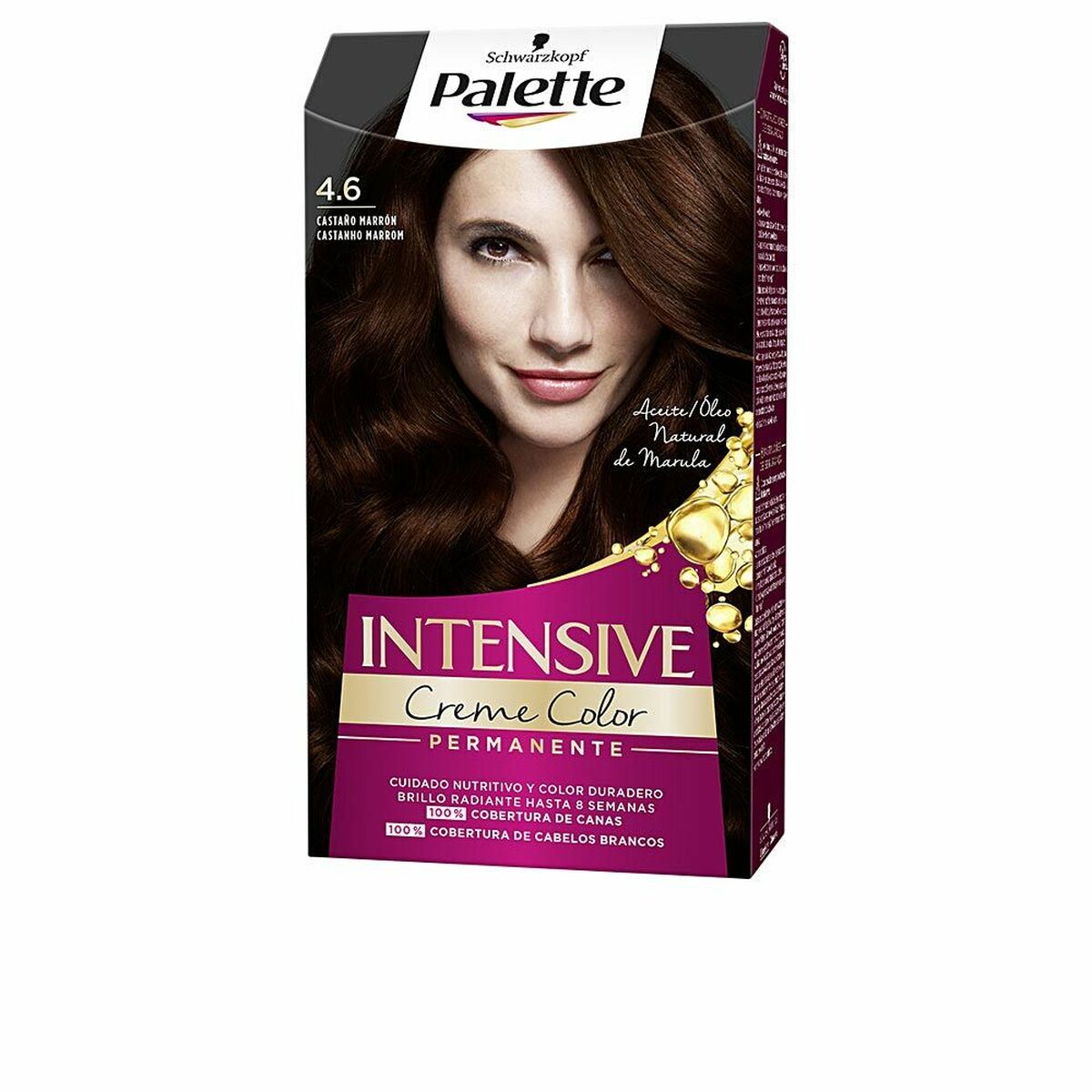 Permanent Dye Schwarzkopf PALETTE INTENSIVE Nº 4.6-Castano Marron (1 Unit)