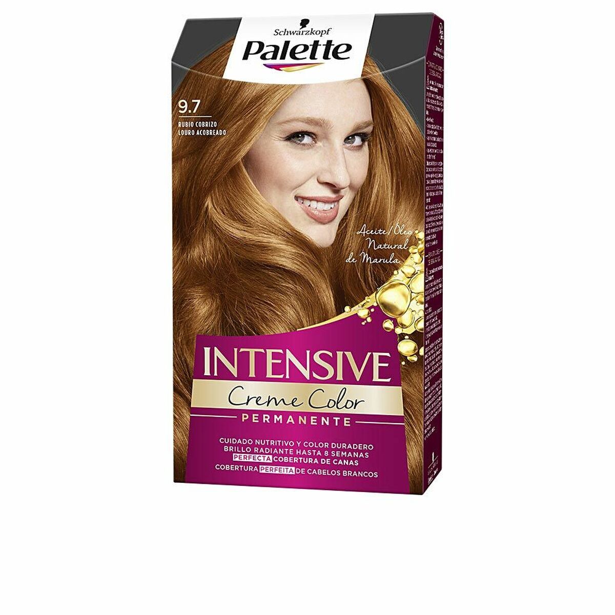 Permanent Dye Schwarzkopf Palette Intensive Nº 9.7-Rubio Cobrizo (1 Unit)