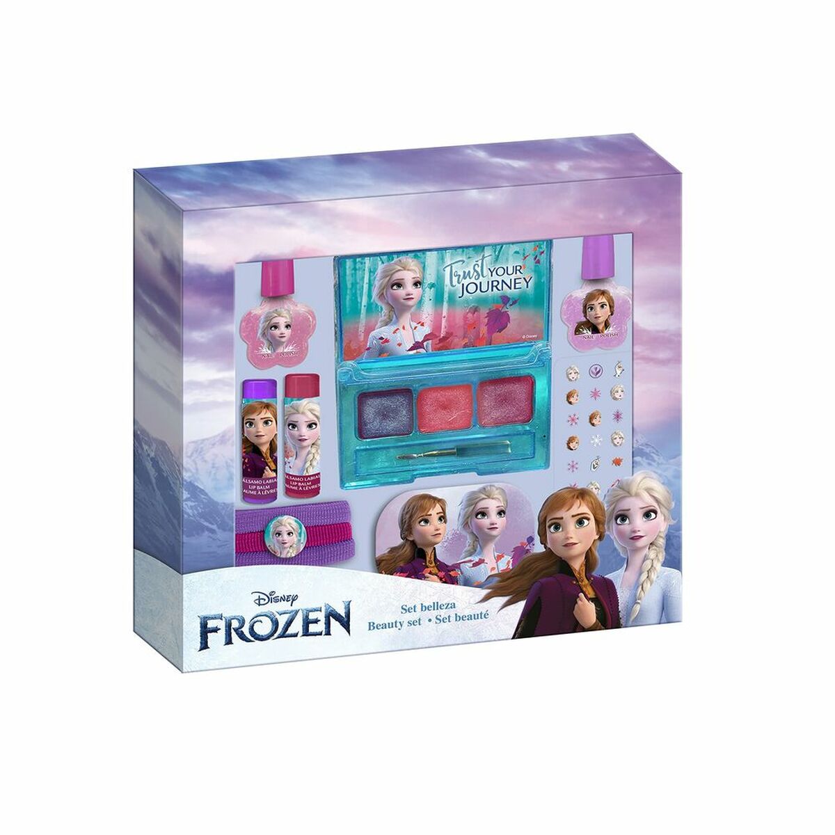 Make-up Holder Frozen Frozen Set Belleza 4 Pieces
