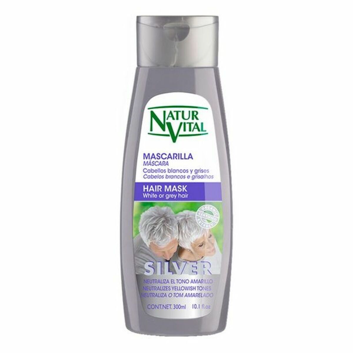 Mask for Grey Hair Naturaleza y Vida 8414002070459 300 ml