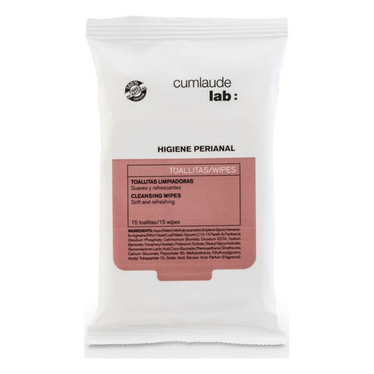 Intimate Hygiene Wet Wipes Cumlaude Lab D42011D90 15 Units
