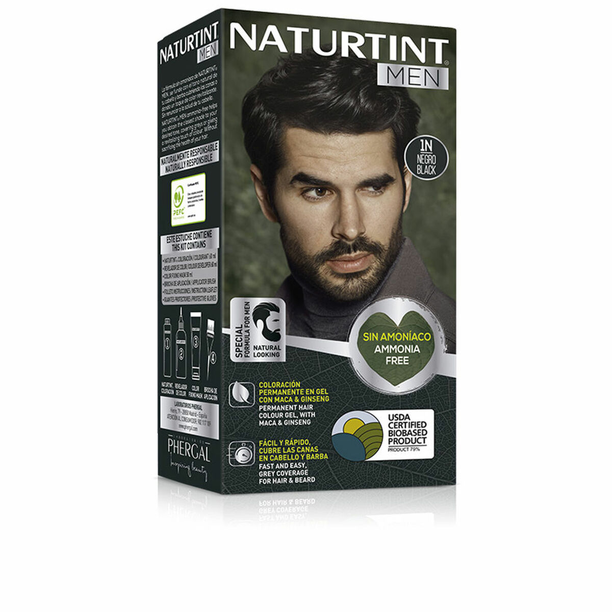 Permanent Dye Naturtint NATURTINT MEN Black