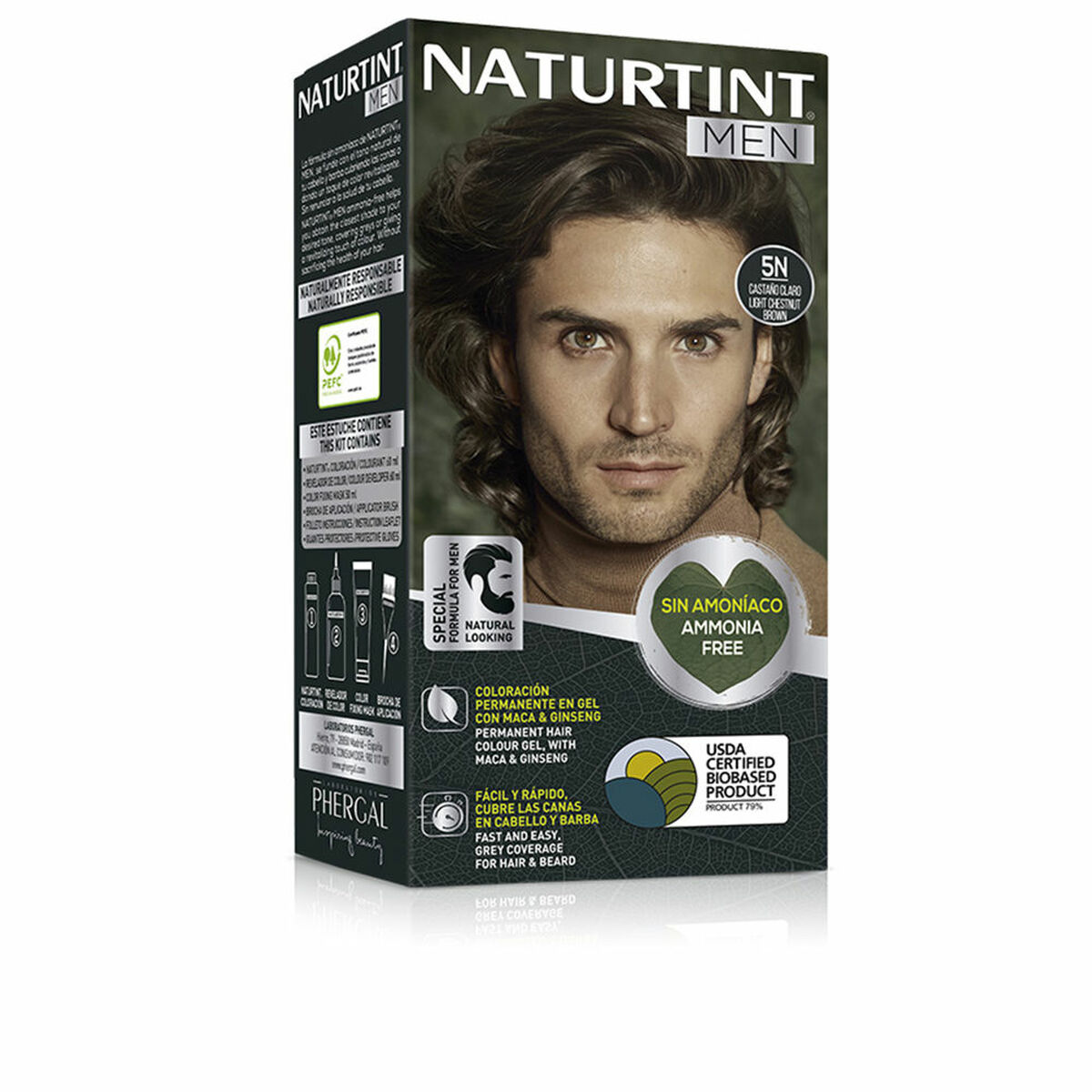 Permanent Dye Naturtint NATURTINT MEN 5 – Light Brown