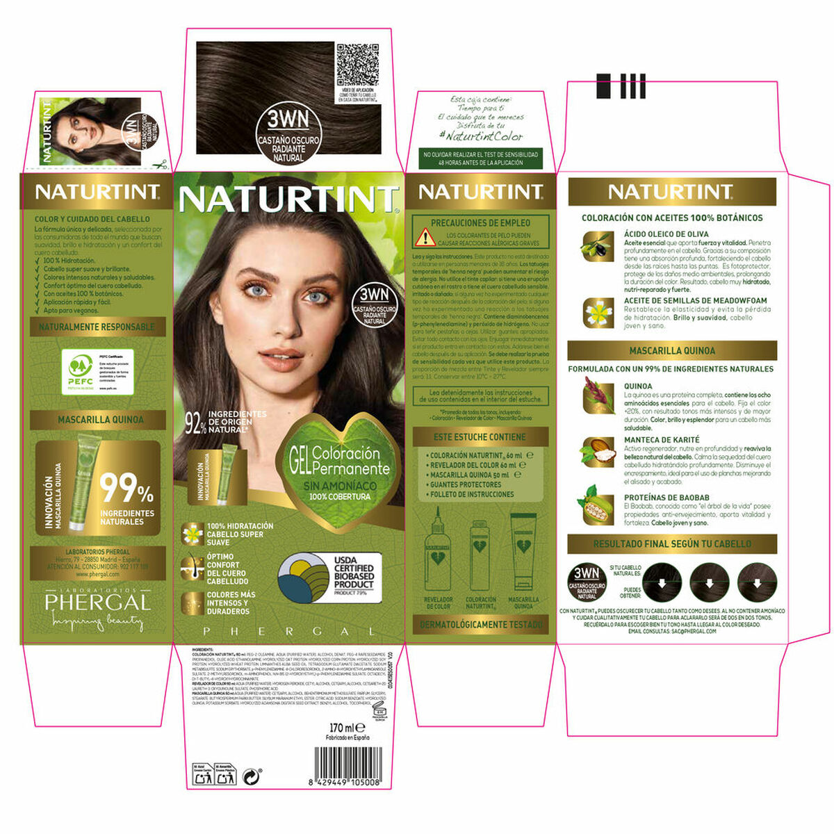 Permanent Dye Naturtint NATURTINT COLORACIÓN 170 ml