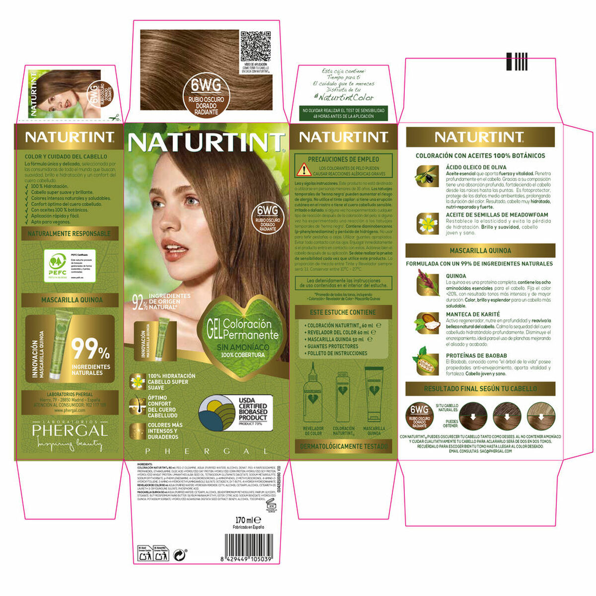Permanent Dye Naturtint NATURTINT COLORACIÓN 170 ml