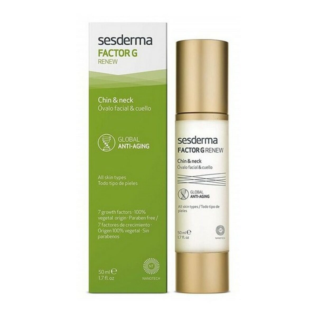 Anti-ageing Cream for the Neck Sesderma Factor G Renew 50 ml