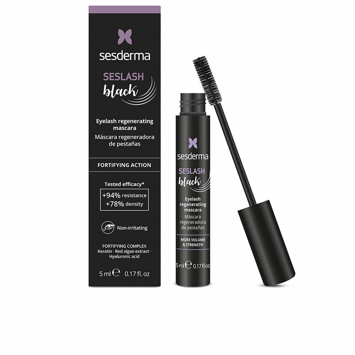 Mascara Sesderma Seslash Black Black black 5 ml