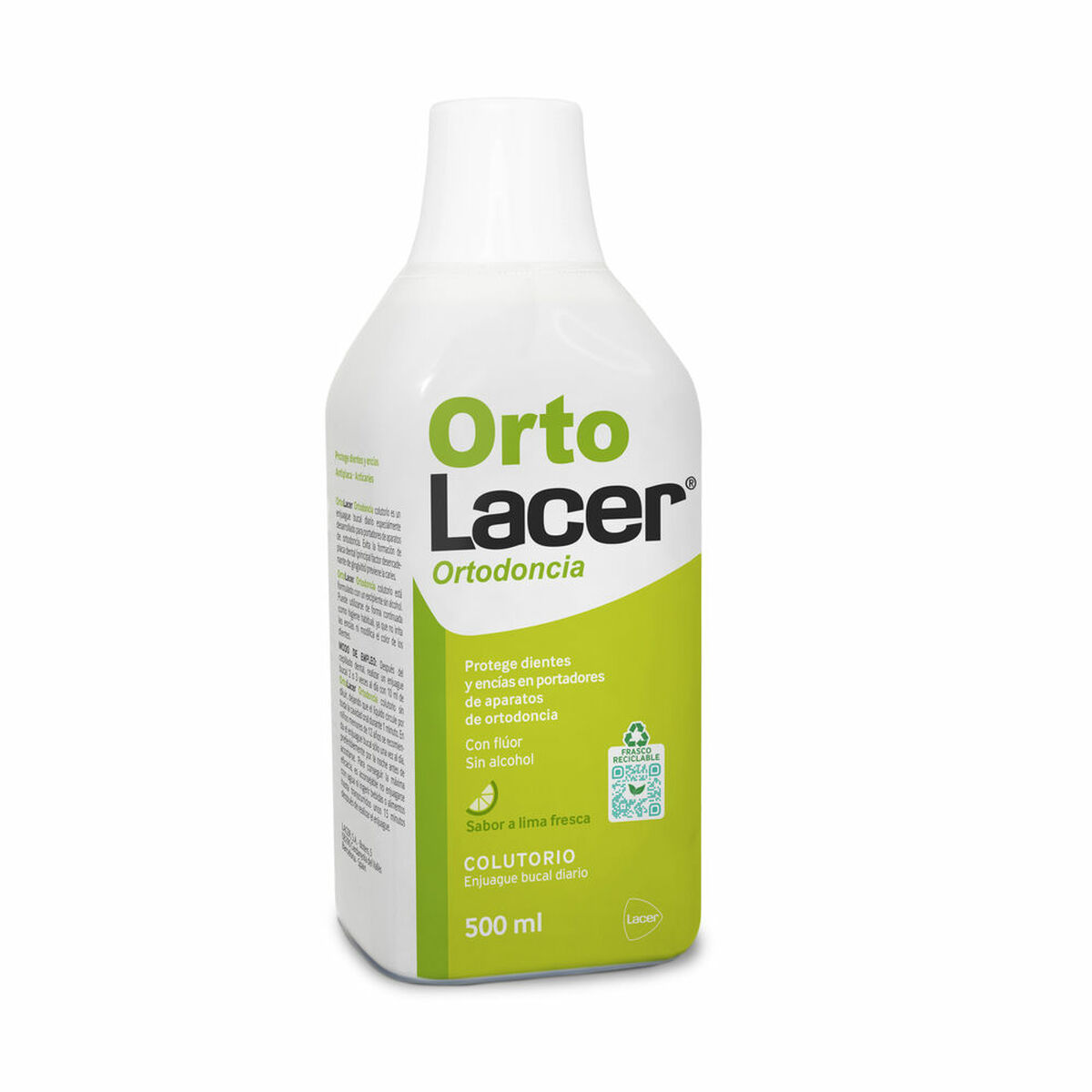 Mouthwash Lacer Ortolacer Lime 500 ml Orthodontics care