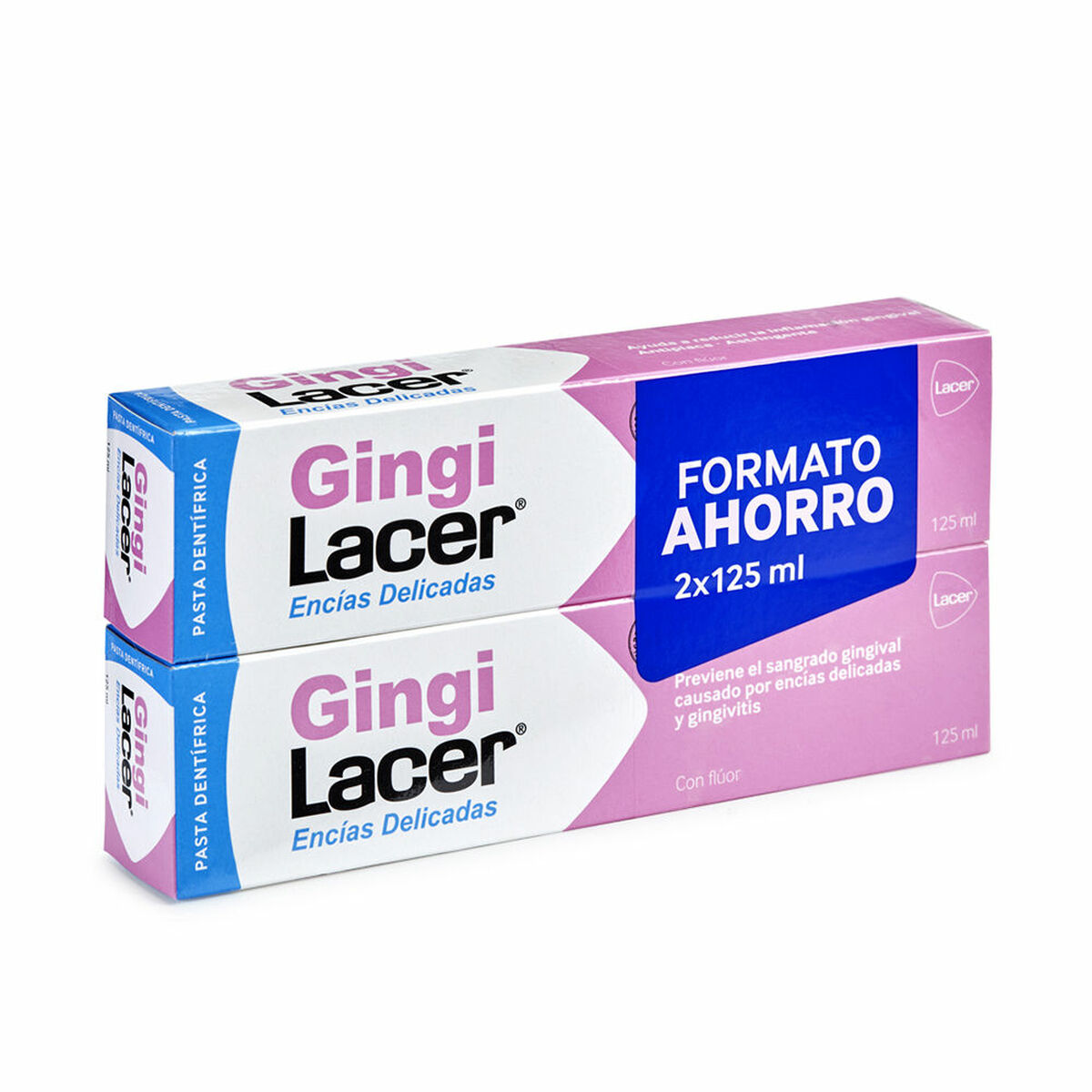 Toothpaste Sensitive Gums Lacer Gingilacer Pasta Dentífrica 125 ml 2 x 125 ml (2 Pieces)