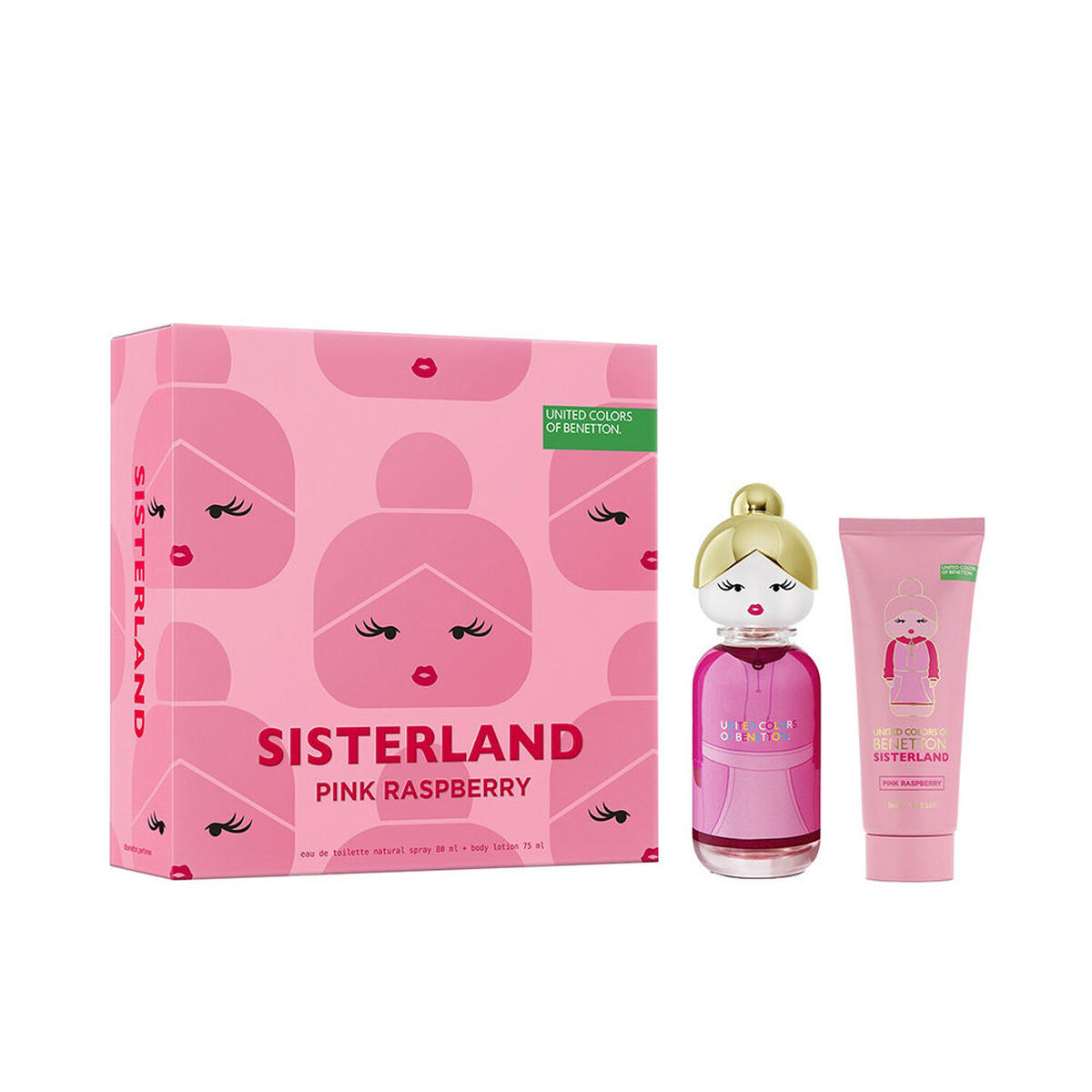 Women’s Perfume Set Benetton SISTERLAND PINK RASPBERRY 2 Pieces