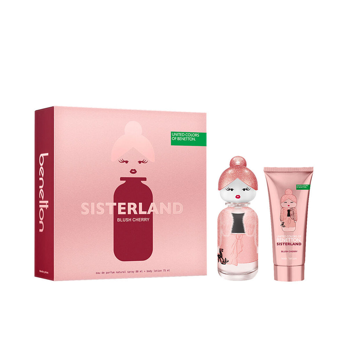 Women’s Perfume Set Benetton Sisterland Blush Cherry 2 Pieces
