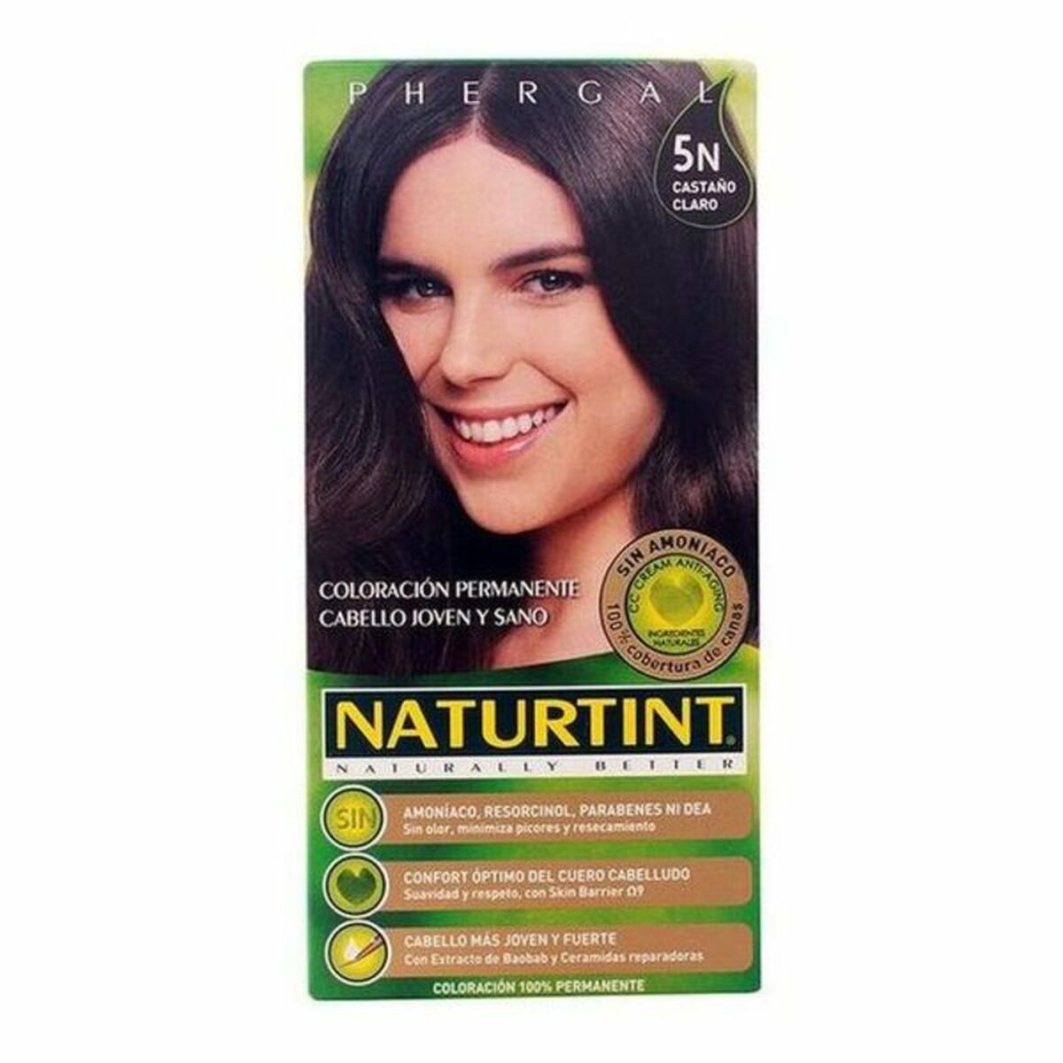 Dye No Ammonia Naturtint Naturtint N Nº 5n Castano Claro Nº 5n-Castano Claro 170 ml