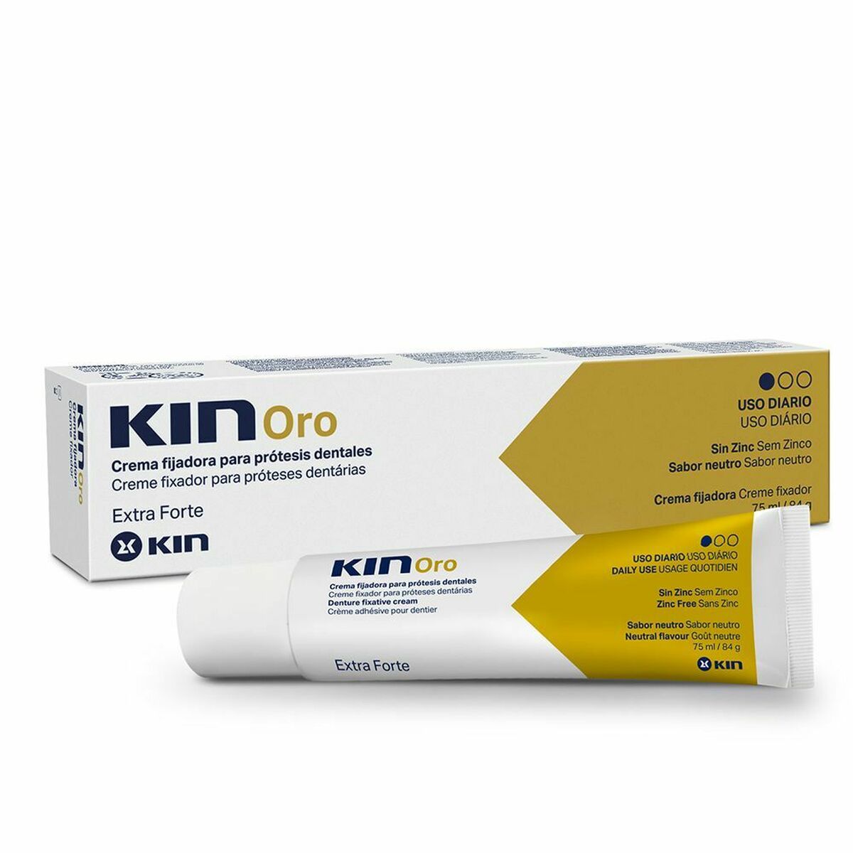 Denture Plate Fixing Cream Kin Kin Oro 75 ml