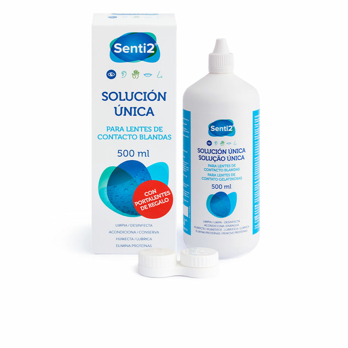 Cleaning liquid Senti2 única 500 ml Aqueous solution Hyaluronic Acid