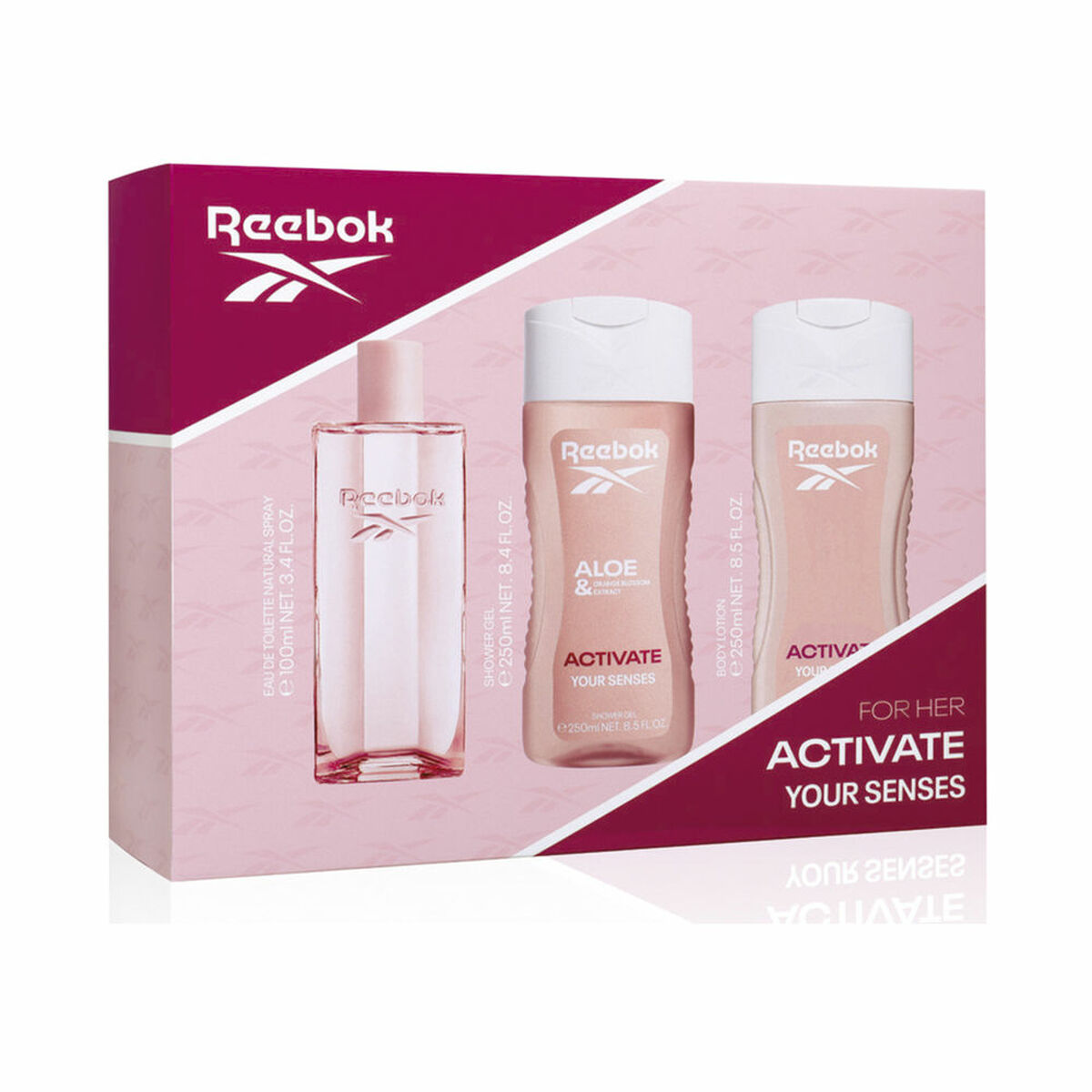 Women’s Perfume Set Reebok ACTIVATE YOUR SENSES 3 Pieces