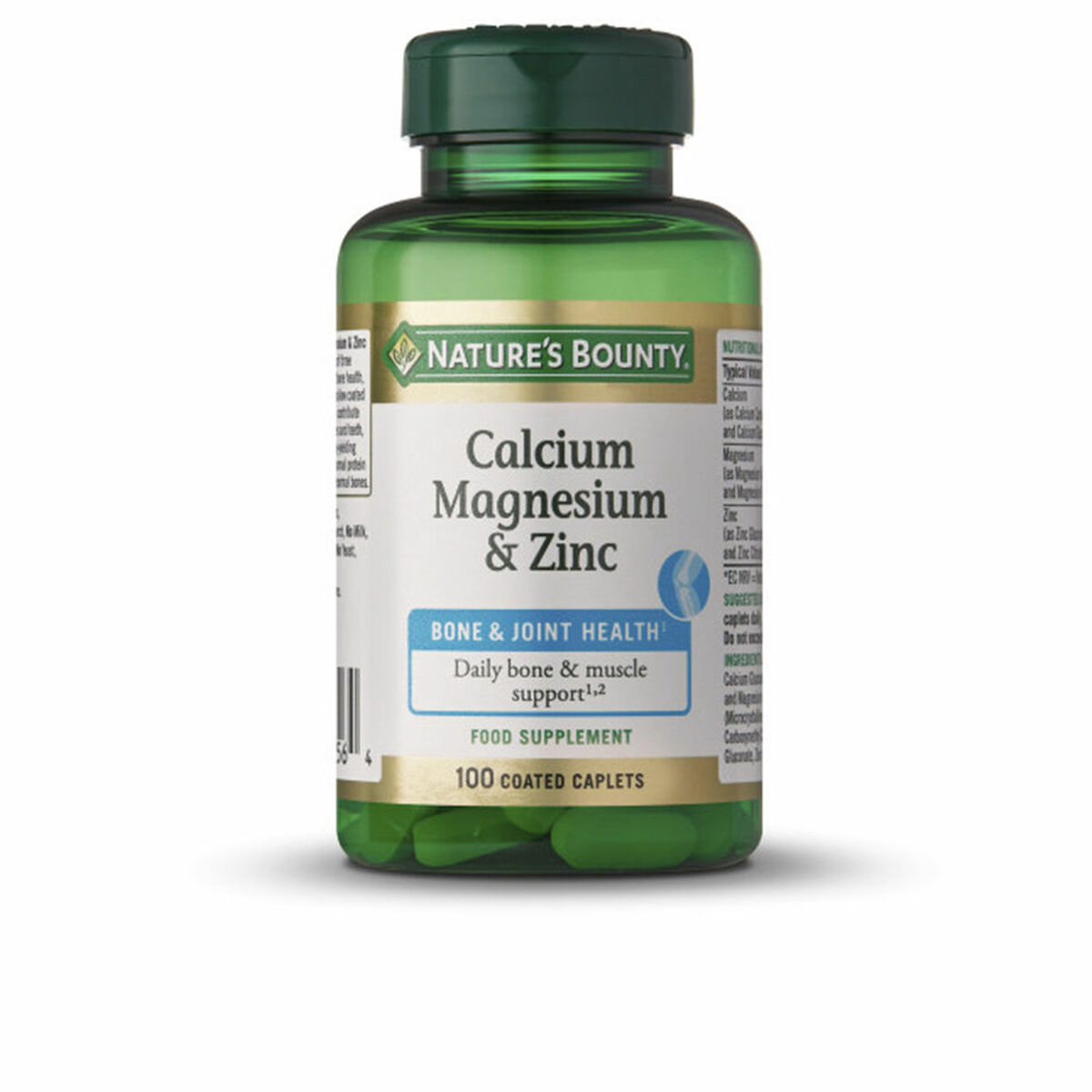 Capsules Nature’s Bounty Calcio Zinc Calcium Zinc Magnesium 100 Units