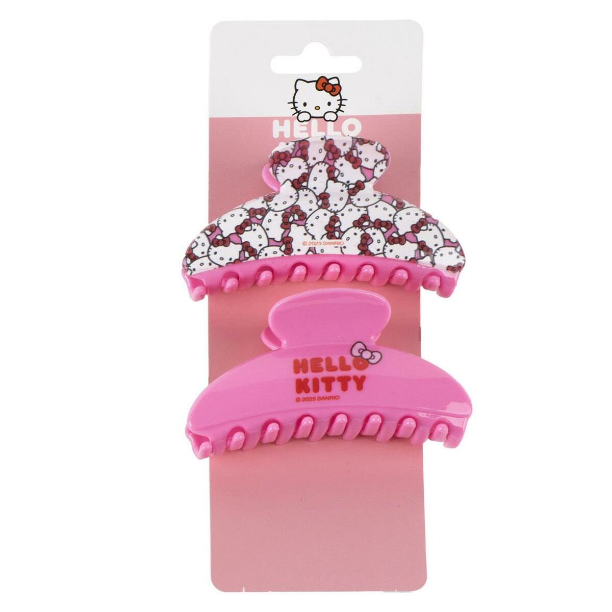 Hair Clips Hello Kitty Pink