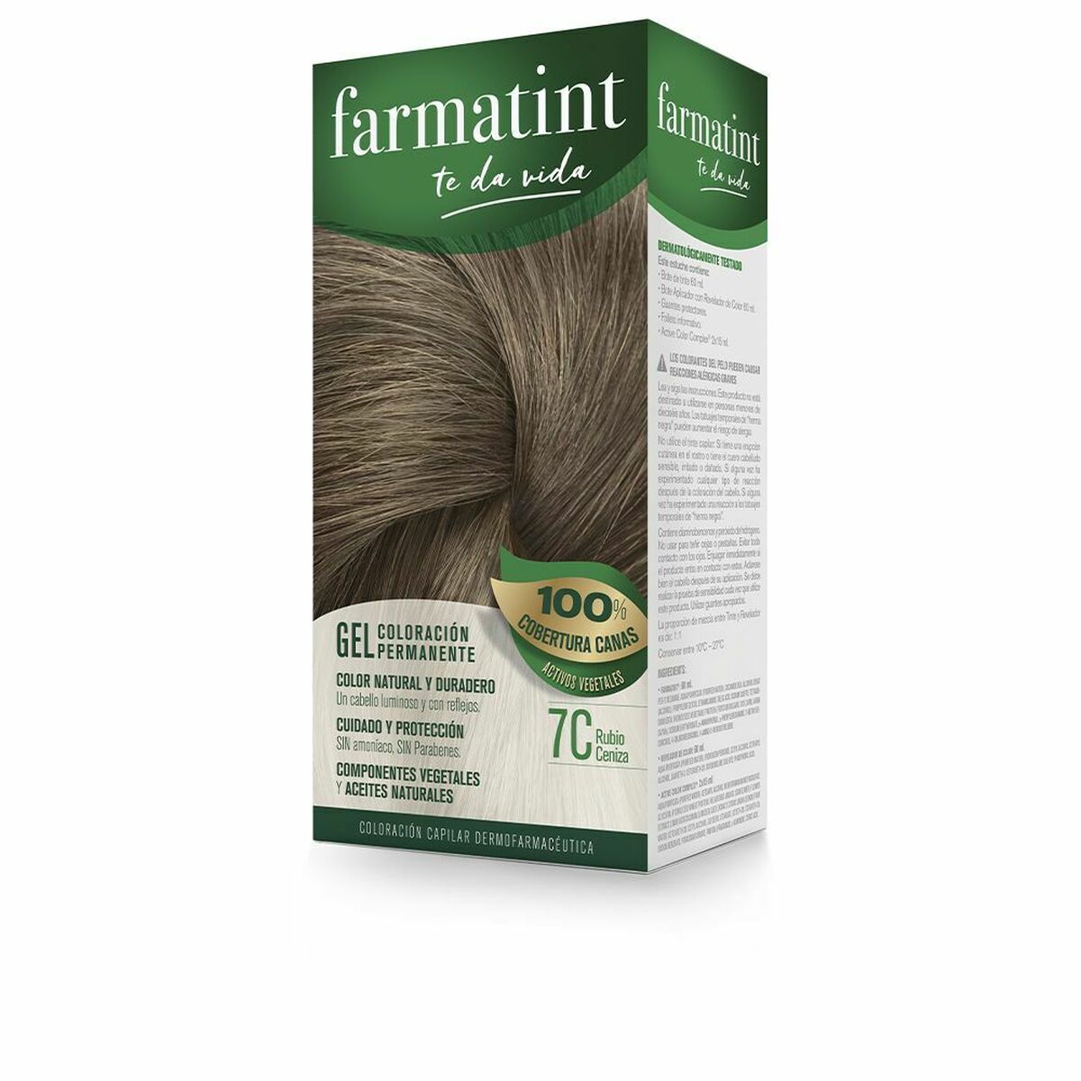 Permanent Dye Farmatint 380235 7c-Rubio Ceniza Nº 7c-Rubio Ceniza Gel (5 Units)