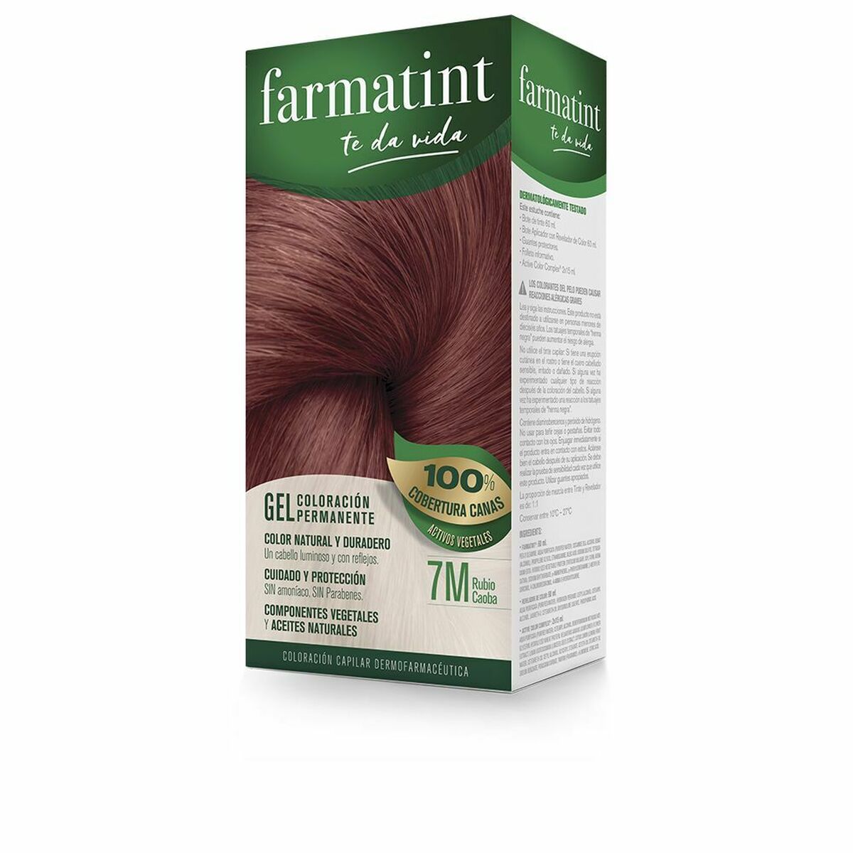 Permanent Dye Farmatint 380229 7m-Rubio Caoba Nº 7m-Rubio Caoba Gel (5 Units)