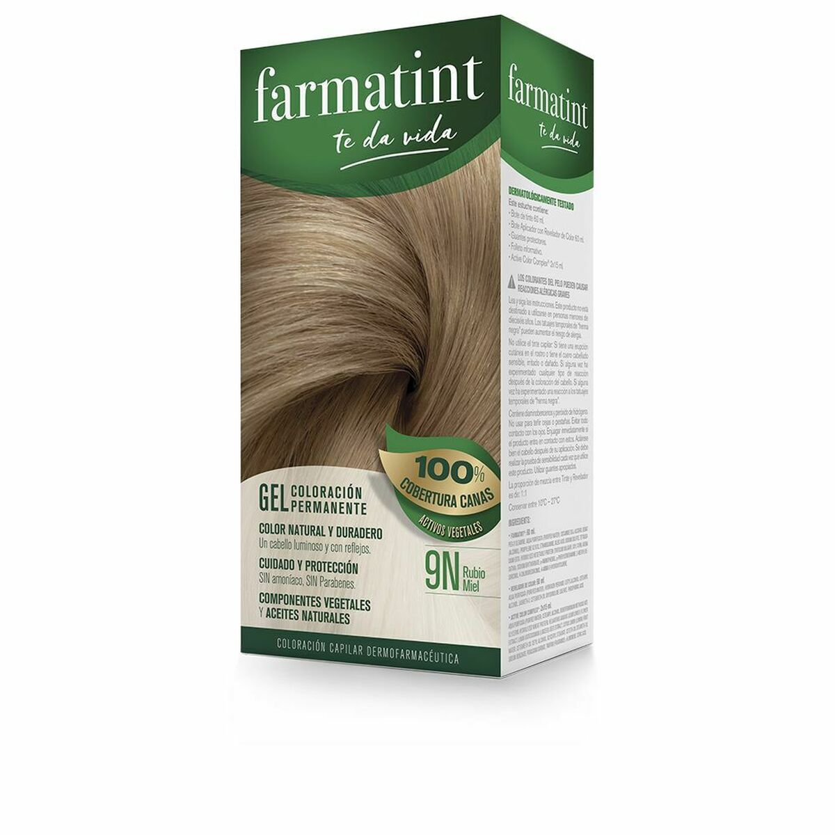 Permanent Dye Farmatint 380220 9n-Rubio Miel Nº 9n-Rubio Miel Gel (5 Units)