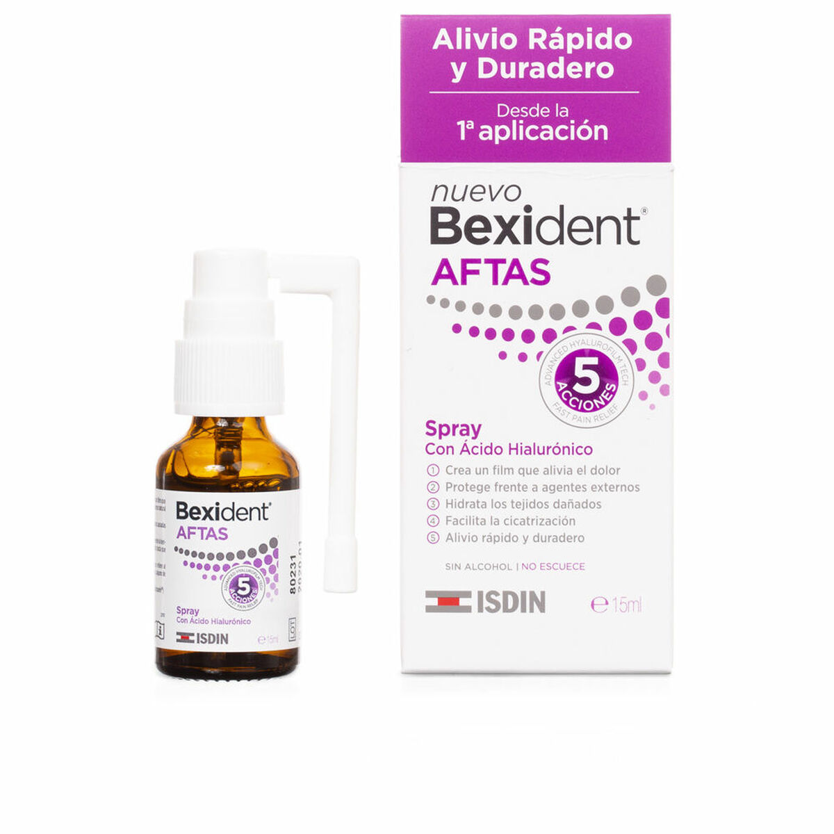 Mouthwash Isdin Bexident Aftas 15 ml Mouth protector